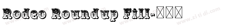 Rodeo Roundup Fill字体转换